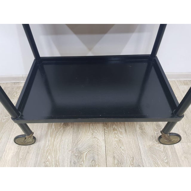 Historic Black Mobile Bar, 1930s For Sale - Image 3 of 13