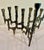 Mid Century Brutalist Brass Menorah For Sale - Image 9 of 12