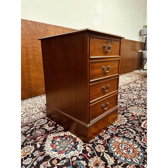 Vintage English Chesterfield Chest of Drawers For Sale - Image 3 of 13