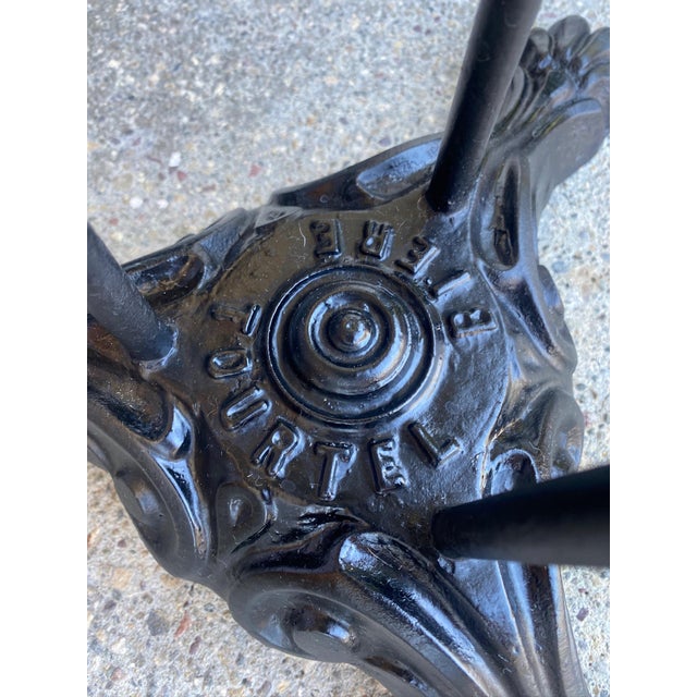 Vintage Marble Top Side Table For Sale - Image 4 of 7