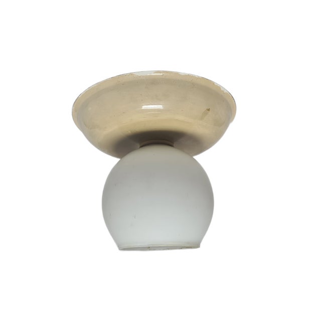 Cream Postmodern Communist Plafon, Poland, 1970s For Sale - Image 8 of 9