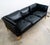 1960s Mid 20th Century Danish Modern Sofa Couch 3 Seat Borge Mogensen Leather Black Settee For Sale - Image 5 of 12