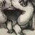 Louis Wolchonok (American, 1898-1973) drawing on paper, signed lower right; matted and presented in silver frame....