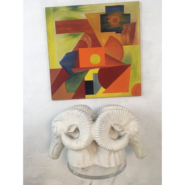 Wood 1960s Mid-Century Modern Painting For Sale - Image 7 of 8