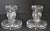 Glass Pair of Waterford Marked Clear Crystal Candle Holders Candlesticks Ireland, 1970 For Sale - Image 7 of 12