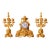 1860 Ad Mougin Louis XVI Gilt Bronze Clock Garniture - 3 Pc. For Sale