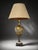 Ornate Gold Glass Table Lamp With Antique Bronze-Tone Base, 37” For Sale In Miami - Image 6 of 8