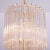 Large Murano Glass Quadriedri Spiral Chandelier with Gold-Plated Fixture, 1980s For Sale - Image 3 of 6