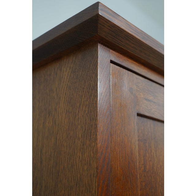 Stickley Mission Oak 1 Door 1 Drawer Media Cabinet For Sale - Image 9 of 18
