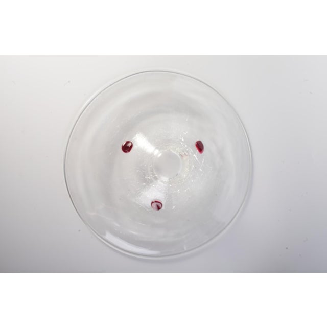 Glass Vase and Bowl by Jaroslav Taraba for Lednicke Rovne, Czech, 1970s, Set of 2 For Sale - Image 11 of 17