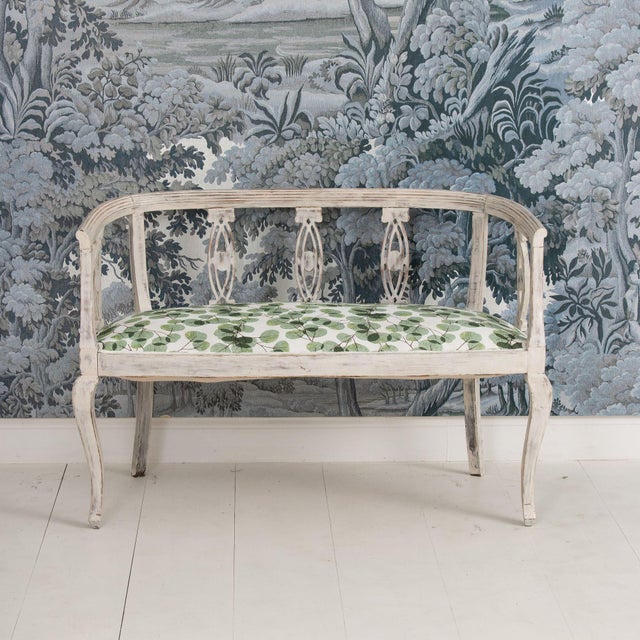 Art Deco Italian Art Deco Settee Bench in Original Paint, Circa 1920 For Sale - Image 3 of 13