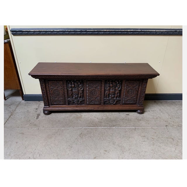 19th Century Antique Neo-Renaissance Chest, 1880 For Sale - Image 5 of 9