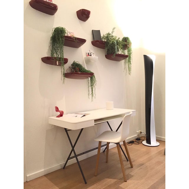 Cosimo Desk with White Mat Lacquered Top and Bronze Frame by Marco Zanuso Jr. for Adentro, 2017 For Sale - Image 14 of 15