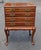 Vinage Solid Cherry Queen Anne Style Silverware Chest For Sale - Image 4 of 12