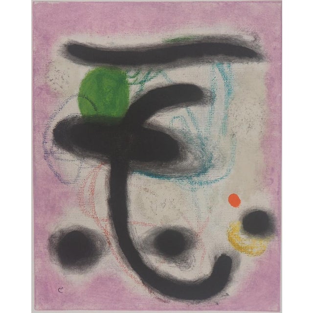 After Joan Miro, Portrait of a Woman, 1965, Lithograph For Sale - Image 5 of 5