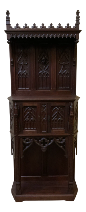 Antique Neo-Gothic Cabinet, 1880