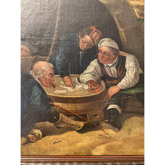 19th Century German Genre Painting Attributed to Johann Sperl Village Scene For Sale In Miami - Image 6 of 13