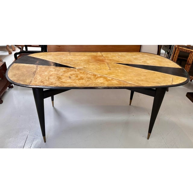 Modern Richard Shapiro Studiolo Designer Parchment Dining Table For Sale In Los Angeles - Image 6 of 7