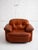 Italian mid-century "Original Arizona" lounge chair by Vavassori. Produced in Manzo, Italy in the 1970s. Original cognac...