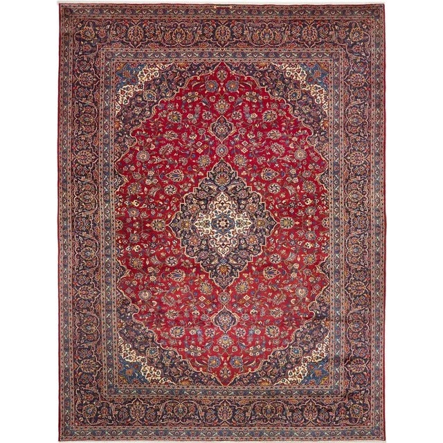 Kashan rug | Knot density: approx. 200.000 knots/m² | Material: 100% virgin wool (pile) and 100% cotton (warp) | Size: 299...