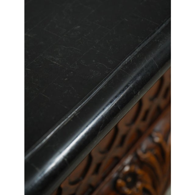 Maitland Smith Georgian Style Marble Top Console Table For Sale - Image 10 of 16