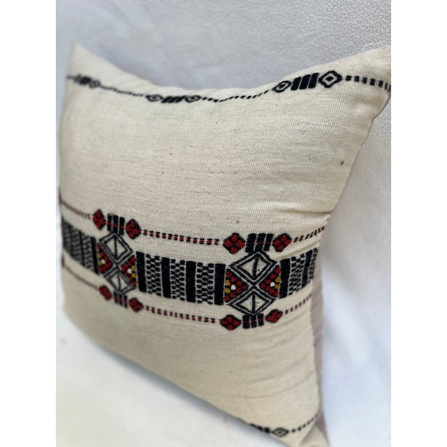 Early 20th Century Early 20th Century A Good Pillow With Tribal Motifs For Sale - Image 5 of 7