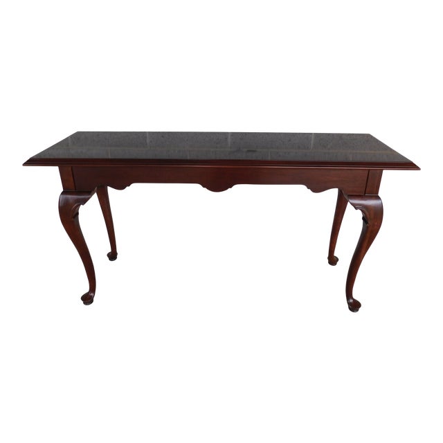 Ethan Allen Court Cherry Queen Anne Console Table 119020