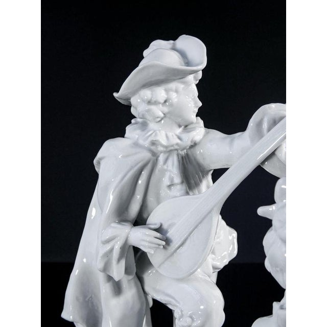 Porcelain Musician Sculpture from Capodimonte For Sale - Image 17 of 18