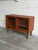 Danish Teak Glass Door Cabinet Small Display Case Low Bookcase Storage Unit Denmark 1960s For Sale - Image 4 of 10