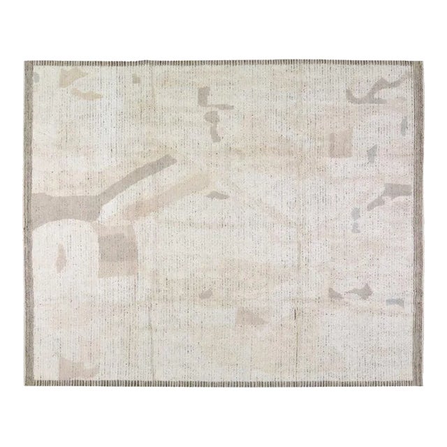 Moroccan Azilal Hand Knotted Wool Rug,8'1"X10' For Sale