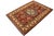 Shabby Chic Tribal Super Kazak Rust/Tan Wool Rug - 4'0'' X 5'5'' For Sale - Image 3 of 10