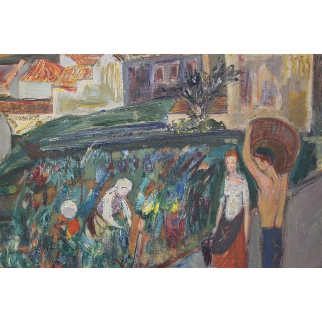 Paul Braig, Le Petit Village, 1950s, Oil on Canvas For Sale - Image 17 of 18