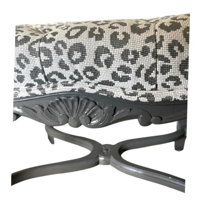Vintage Double X-Base Bench For Sale In West Palm - Image 6 of 7