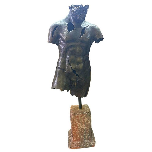 20th Century Bronze Nude Sculpture Torso of Hermes For Sale - Image 5 of 6