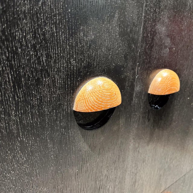 1930s Fabulous Art Deco Ebonized Tall Dry Bar in Oak Chairish