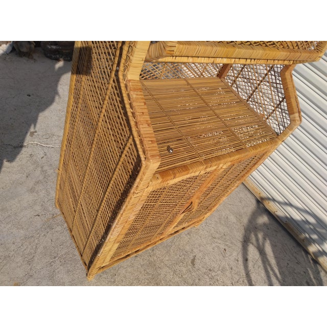 Boho Chic Late 20th Century Italian Boho Chic Bookcase For Sale - Image 3 of 7