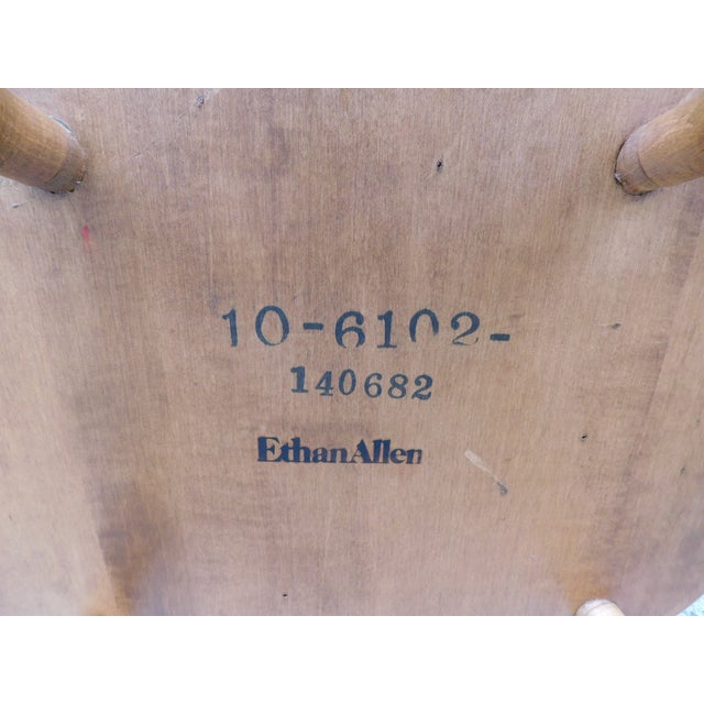 Ethan Allen Heirloom Nutmeg Fan Back Windsor Side Chair - A Pair 10-6102 For Sale - Image 12 of 12