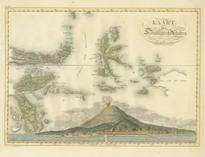 Antique Map of the Ternate Islands by Van Den Bosch, 1818