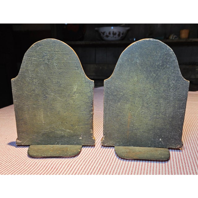 Chestnut Vintage Deer Head Bookends For Sale - Image 8 of 12