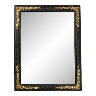 Late 19th Century Late Victorian Ebonized & Gilt Accent Mirror For Sale