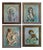 Almuñecar, Mid-Century Portraits, Oil on Canvases, Framed, Set of 4 For Sale