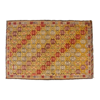 Oushak Anatolian Wool Kilim Rug For Sale