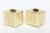 This pair of vintage polished brass candlesticks can be formed in many different ways. The ribbed detail of the brass on...