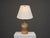 Tue Poulsen, Danish Mid-Century Modern, Table Lamp, Beige Ceramic, Denmark, 1950s A partially glazed stoneware table lamp...