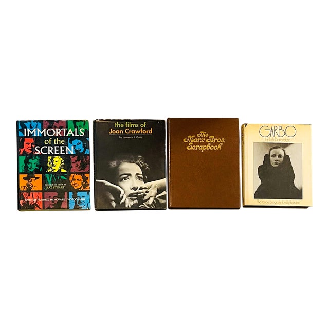Mid 20th Century Old Hollywood Hardcover Books- Set of Four For Sale