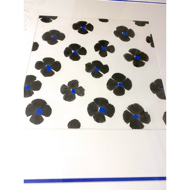 This is a striking floral print by renowned contemporary artist Donald Sultan. Sultan is known for taking familiar...