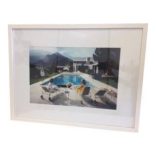 1970's Framed Retro Photo "Poolside Gossip" by Slim Aarons For Sale