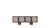 Venus Gradient Around, 4 Doors Sideboard with Lacquer Finish by Ultramobili. Dimensions: W 225 x D 53 x H 83 cm....