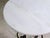 Traditional Mid 20th Century Round 21 In. Marble Wrought Iron Side Table For Sale - Image 3 of 6