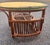 1970s Italian Mid Century Rattan and Glass Coffee Side Table For Sale - Image 9 of 12